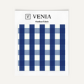 Garden Gingham Fabric - Indigo