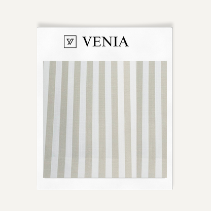 Classic Stripe Fabric - Beige