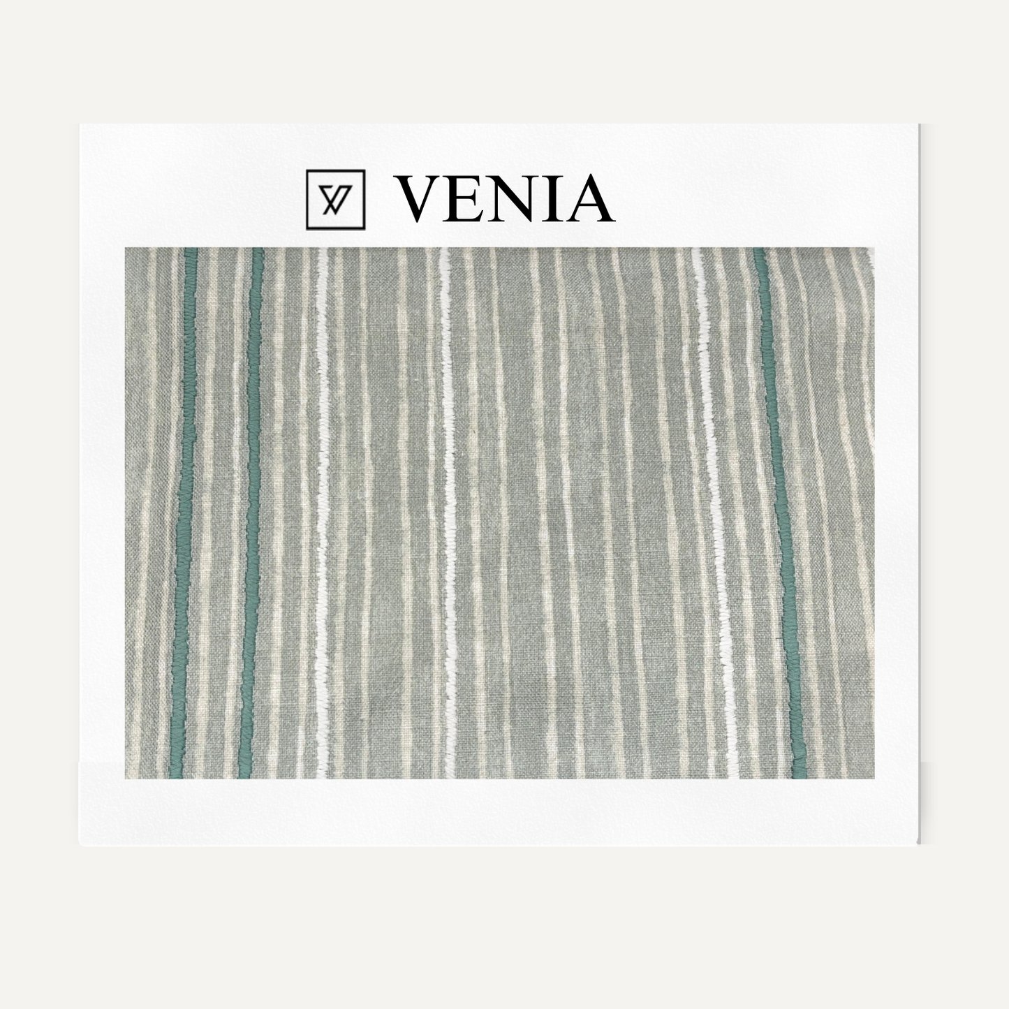 Chalk Stripes Fabric - Green