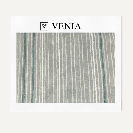 Chalk Stripes Fabric - Green