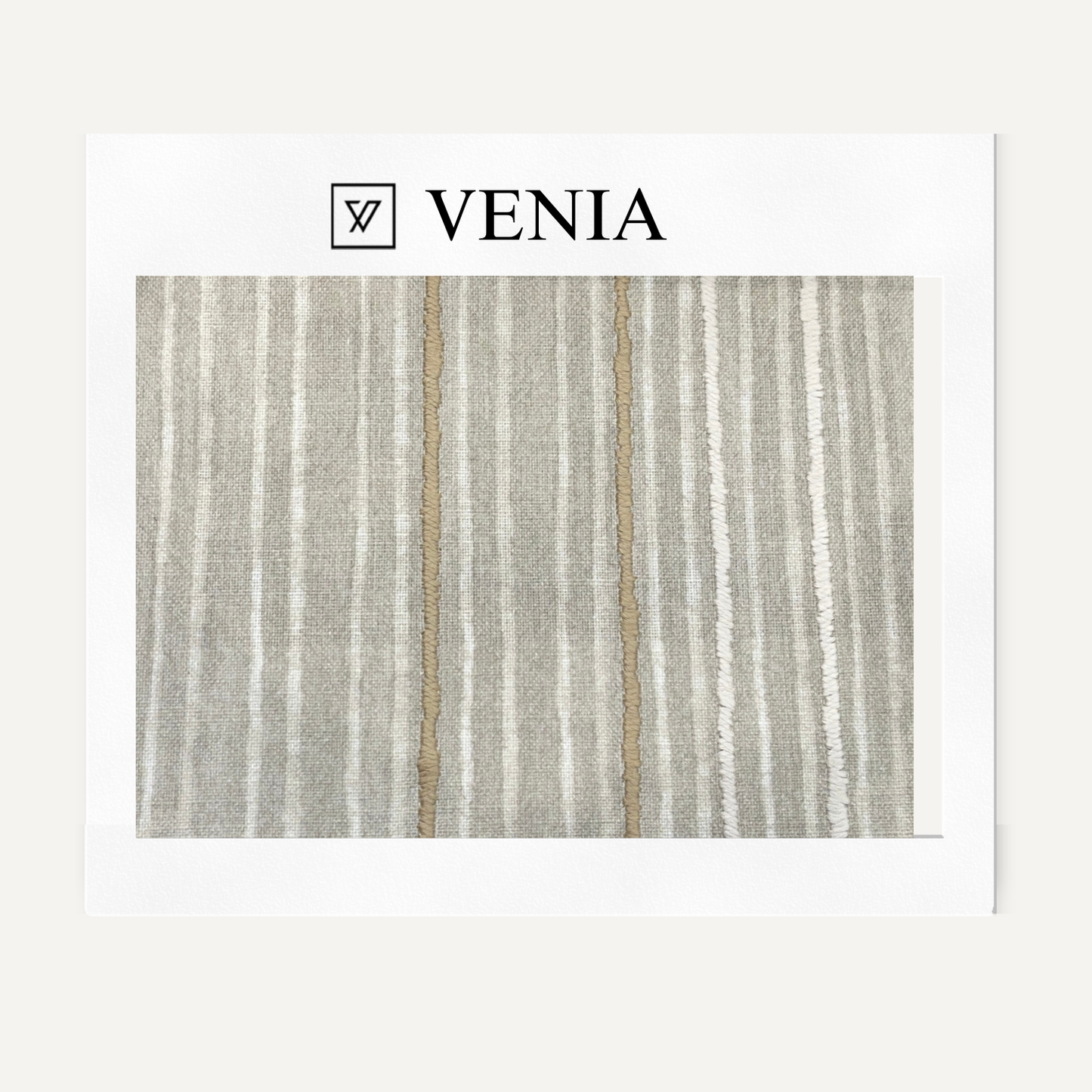 Chalk Stripes Fabric - Grey