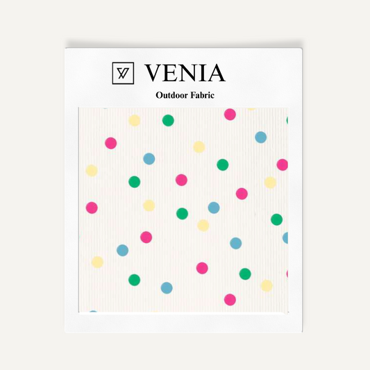Outdoor Printed Fabric - Polka Dots
