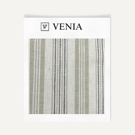 Chalk & Cheese Striped Fabric - Sage Green