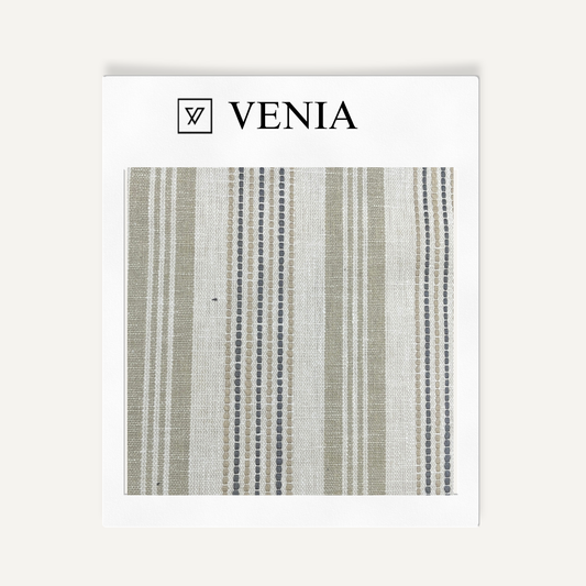 Chalk & Cheese Striped Fabric - Sage Green