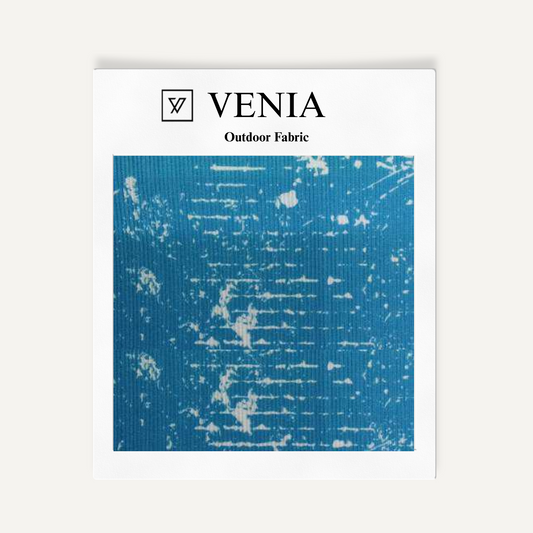 Outdoor Cord Fabric - Distressed Aqua
