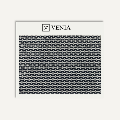 Pebble Grid Fabric - Onyx