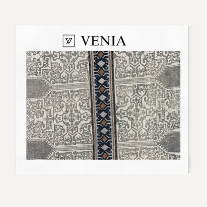 Spice Route Impressions Fabric - Silver