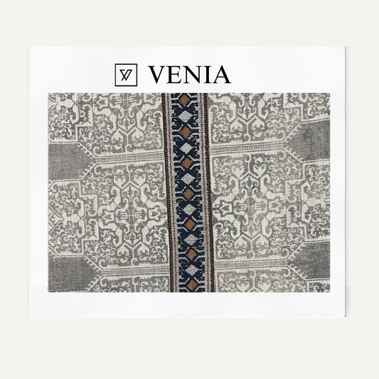 Spice Route Impressions Fabric - Silver