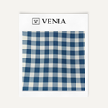 Picnic Check Fabric - Navy Blue
