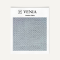 Chevron Weave Outdoor Fabric - Grey