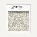 Rope Damask Fabric Beige – damask weave curtain and upholstery fabric | Venia Home