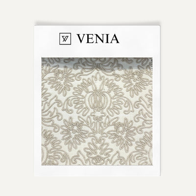 Rope Damask Fabric – Beige