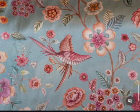 Birdsong Blue Mist Fabric