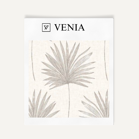 Palm Vista Fabric – Charcoal