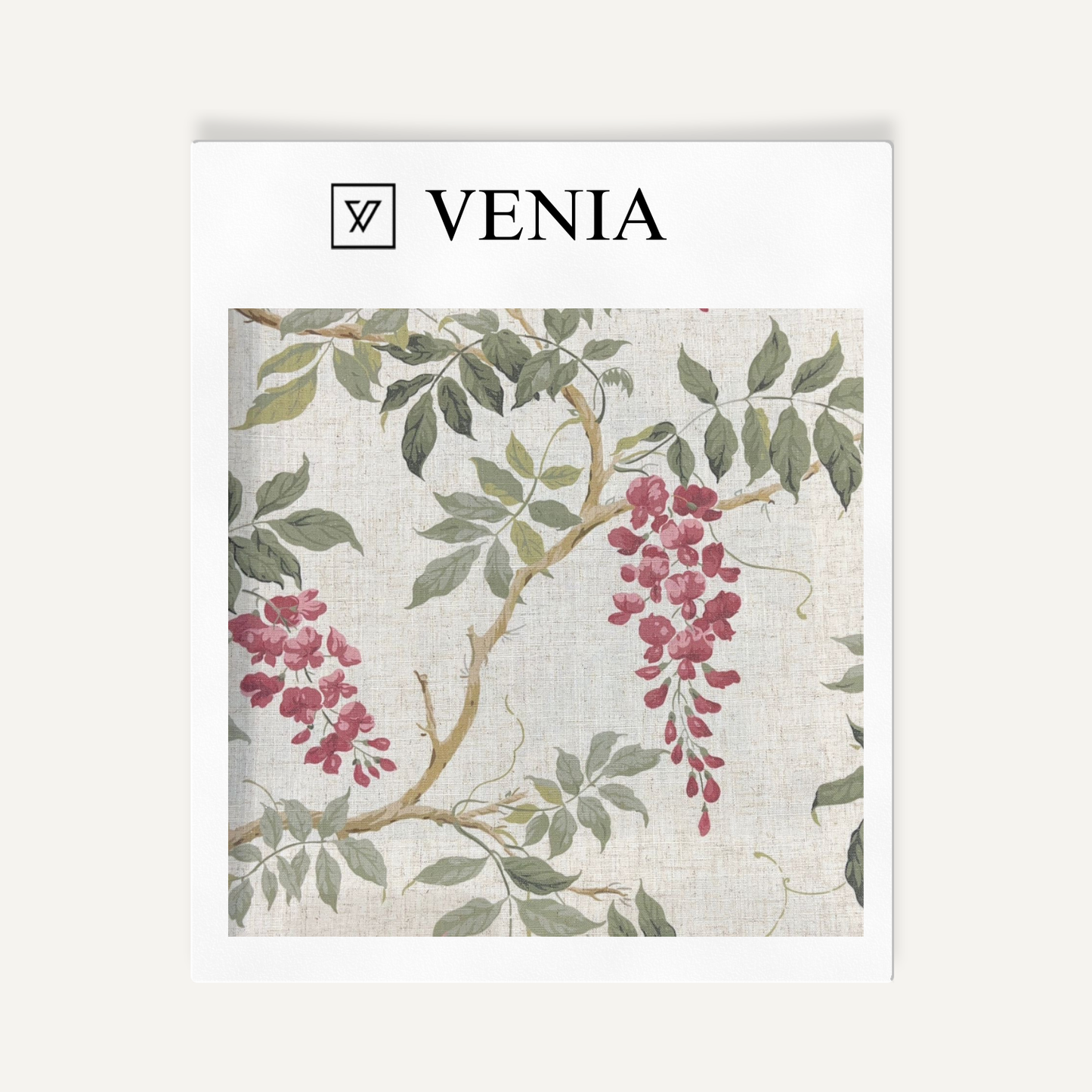 Flower Field Fabric - Crimson details