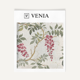 Flower Field Fabric - Crimson details