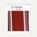 Outdoor Cord Fabric - Crimson Stripes