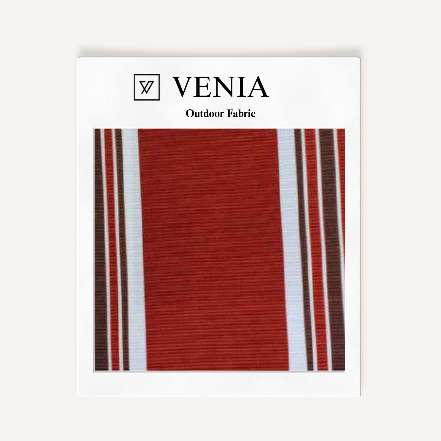 Outdoor Cord Fabric - Crimson Stripes