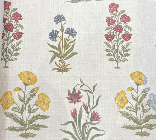 Mughal Buti Wallpaper – Cream