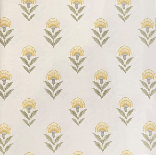 Carnation Buti Wallpaper – Butter Yellow
