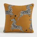 Dancing Zebra Cushion Camel – decorative cushion cover | Venia Home
