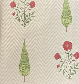 Poppy & Cypress Wallpaper – Cream