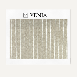 Pinstripe Fabric - Beige