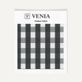 Garden Gingham Fabric - Charcoal