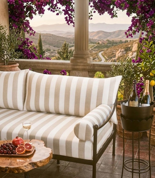 Veranda Taupe Outdoor Fabric