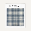 Tartan Check Fabric - Navy