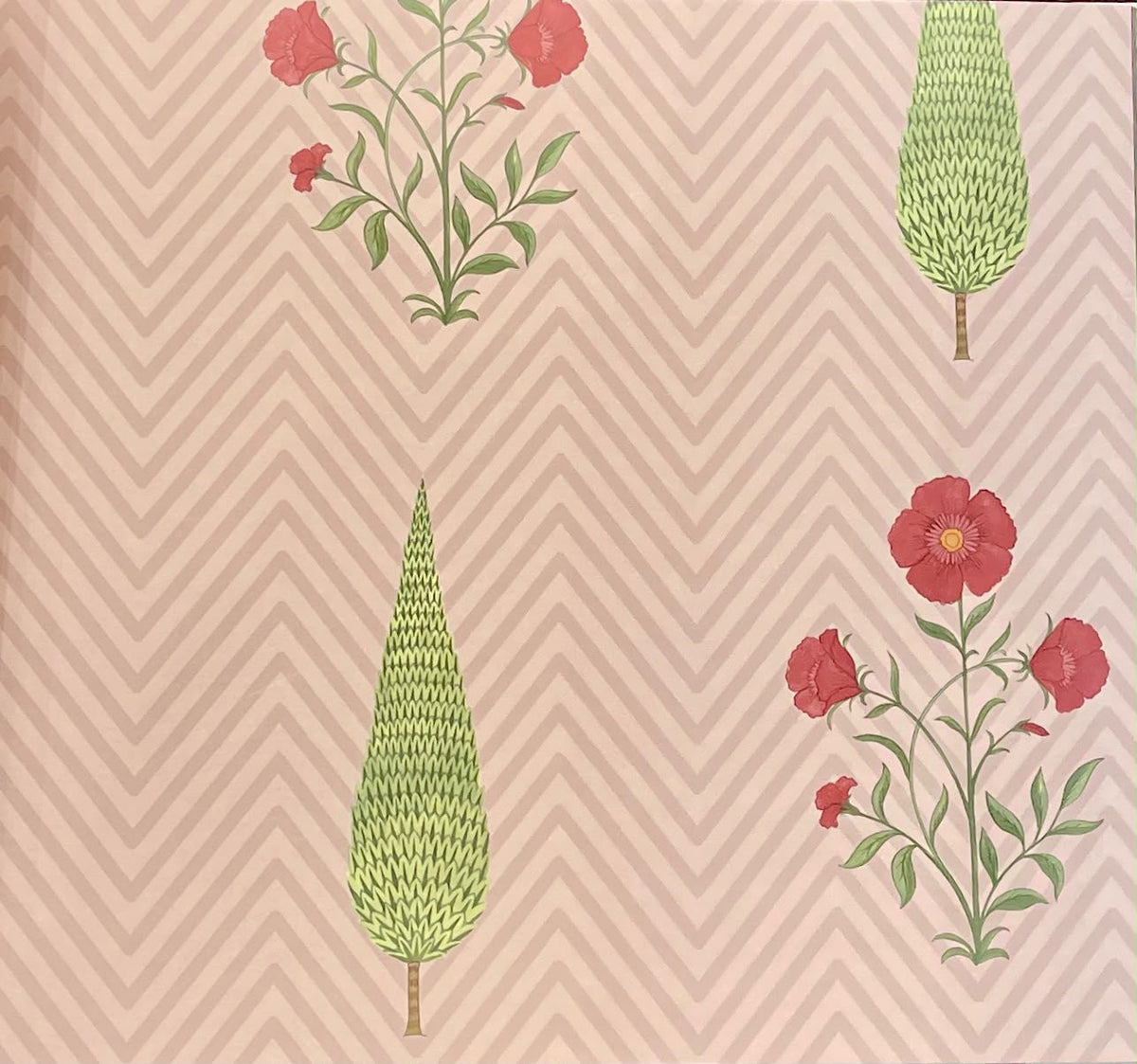 Poppy & Cypress Wallpaper – Blush