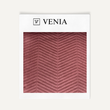 Chevron Quilted Velvet Dusty Rose