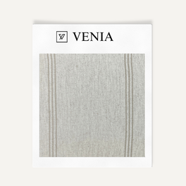 Earthy Striped Fabric - Off White