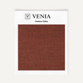 Chevron Weave Outdoor Fabric - Brick Red