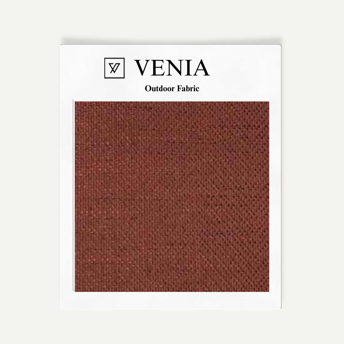 Chevron Weave Outdoor Fabric - Brick Red