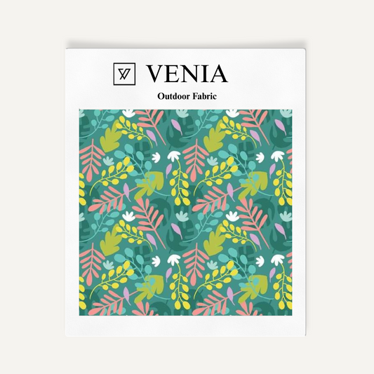 Outdoor Printed Fabric - Tropical Leaves