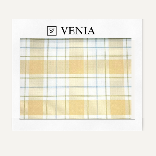 Highland Plaid Fabric - Mustard