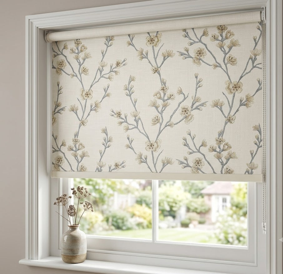 Estate Blossom Fabric - Ivory