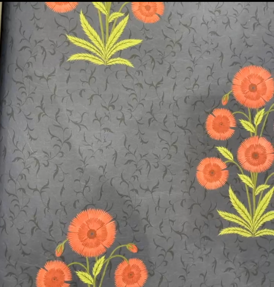 Florentine Wallpaper – Charcoal