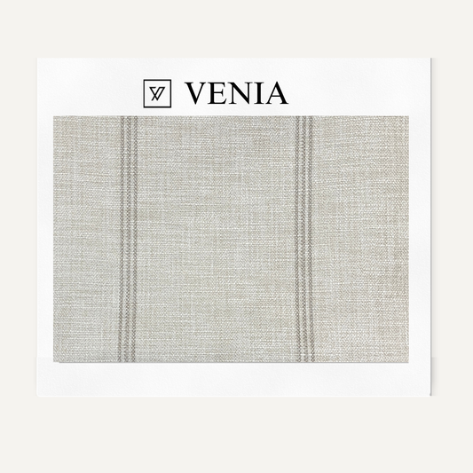 Oslo Stripe Fabric - Grey