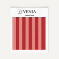 Patio Stripes Fabric - Candy Red & Pink