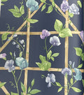 Bamboo Cross Wallpaper – Midnight