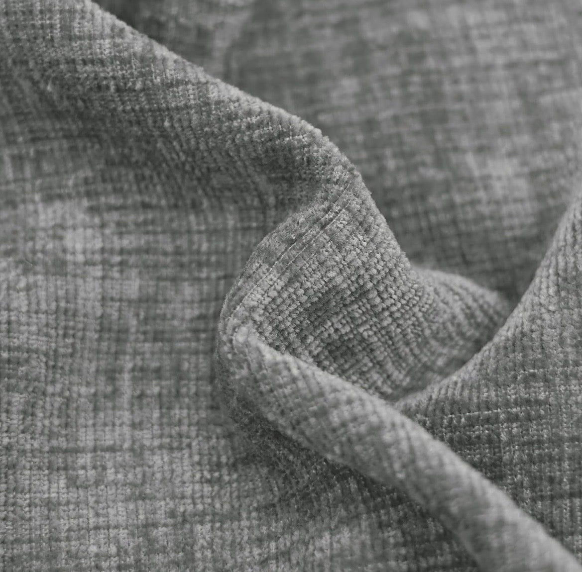 Loom Chenille Fabric - Gray