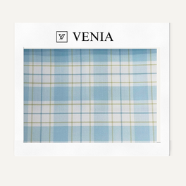 Highland Plaid Fabric - Sky Blue