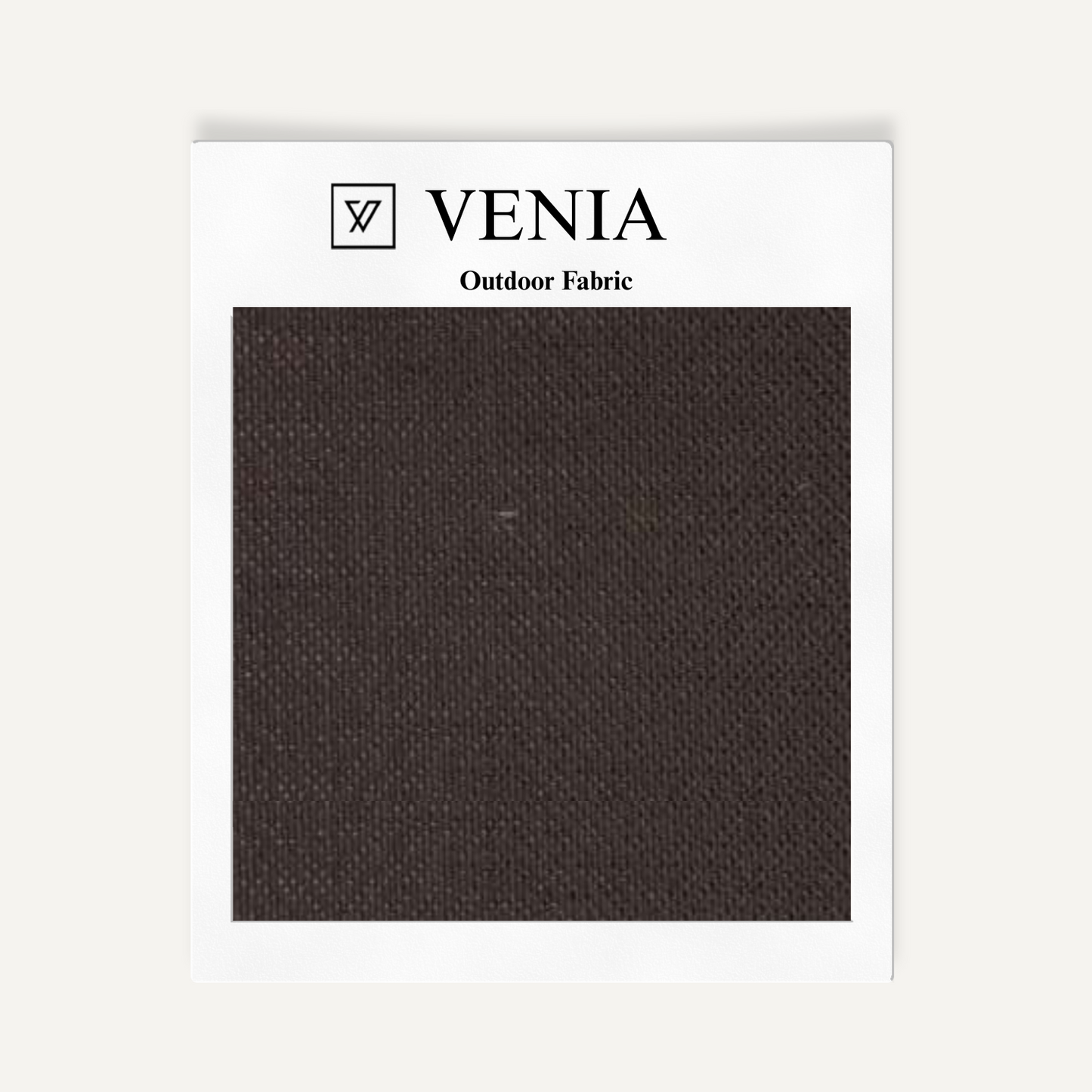 Chevron Weave Outdoor Fabric - Chocolate Brown