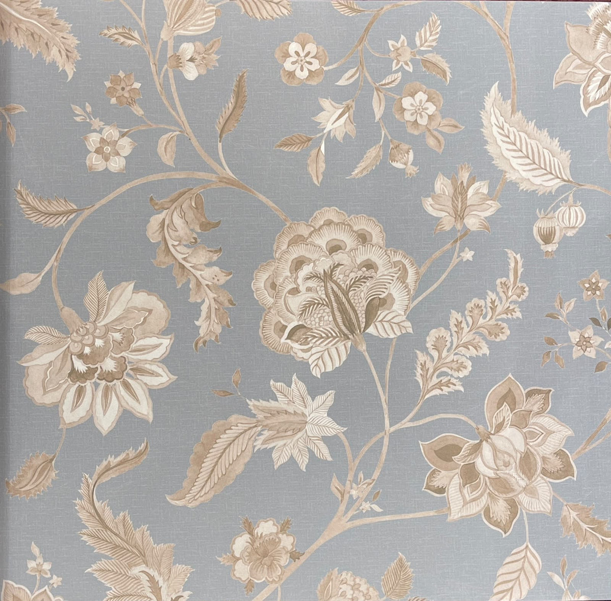 Whispering Blossoms Wallpaper – Powder Blue
