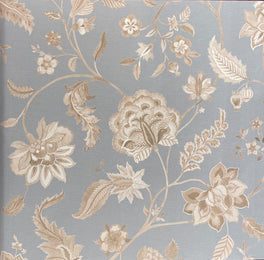 Whispering Blossoms Wallpaper – Powder Blue