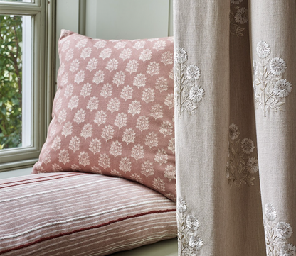 Pink Block Print Fabric