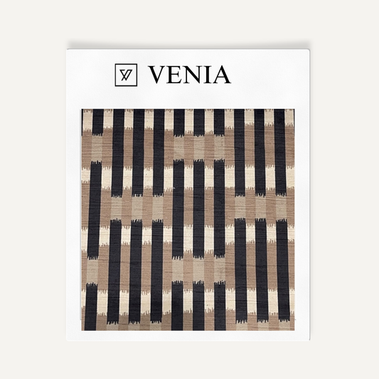 Marrakesh Stripe Fabric - Brown