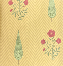 Poppy & Cypress Wallpaper – Mustard